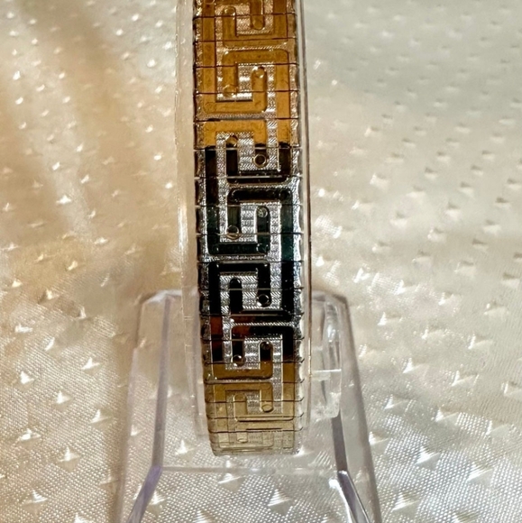 Vintage Two-toned Greek Style Bracelet! 14k/925! - Picture 7 of 14